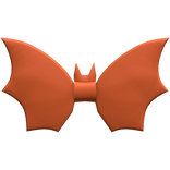 Halloween Bat Bow Tie -  Orange