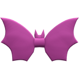 Halloween Bat Bow Tie - Pink