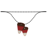 Halloween Candy Corn Necklace (Caramel Apple)