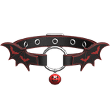 Halloween Choker w/ Bat Wings + Pumpkin