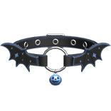 Halloween Choker w/ Bat Wings + Pumpkin