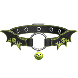 Halloween Choker w/ Bat Wings + Pumpkin