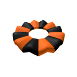 Halloween Clown Collar (Black & Orange)