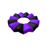 Halloween Clown Collar (Black & Purple)