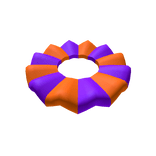 Halloween Clown Collar (Purple & Orange)