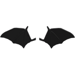 Halloween Cool Bat Wings - Black