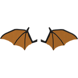 Halloween Cool Bat Wings - Orange