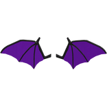 Halloween Cool Bat Wings - Purple