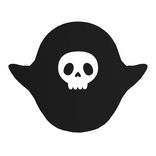 Halloween Cute Anime Ghost Pet (Black & White) [R]