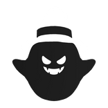 Halloween Cute Anime Ghost Pet (Black White) [R]