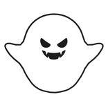 Halloween Cute Anime Ghost Pet (White & Black) [L]