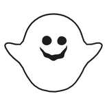 Halloween Cute Anime Ghost Pet (White & Black) [L]