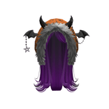 HALLOWEEN EDITION - Long emo hair w/ cute hoodie