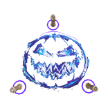 Halloween Emblem Blue