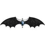 Halloween Gemstone Bat Wings (Blue)