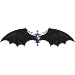 Halloween Gemstone Bat Wings (Purple)