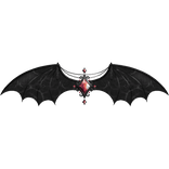 Halloween Gemstone Bat Wings (Red)