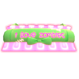 halloween glow zombie scene pink 