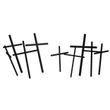 halloween graveyard stick markers black