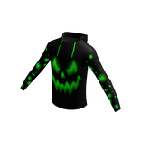 Halloween Green Sweatshirt Black Pumpkin Glow Hack