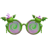 Halloween Green Witch Glasses