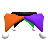 Halloween Jester Collar (Green Purple Orange)