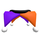 Halloween Jester Collar (Purple & Orange)