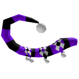Halloween Jester Tail (Black & Purple)