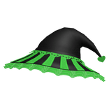 🐈‍⬛Halloween Lace Witch Hat in Black & Green