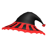 🐈‍⬛Halloween Lace Witch Hat in Black & Red