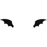 Halloween Mini Bat Wing Clips