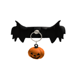Halloween pumpkin bell evil choker