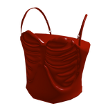 Halloween Red Skeleton Corset Top