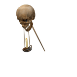 Halloween skull candle lantern [R]