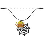 Halloween Spider Necklace (Candy Corn)