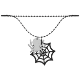 Halloween Spider Necklace (White)