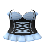 Halloween witch dress in pastel blue