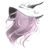 Halloween Witchy Windy Anime Hair in Pink