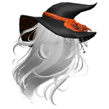 Halloween Witchy Windy Anime Hair in White