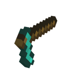 [Hand] Left 8 Bit Diamond Scythe (Classic Color)