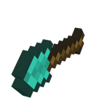 [Hand] Left 8 Bit Diamond Shovel (Classic Color)
