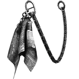 White Paisley Handkerchief Chain