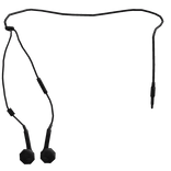 Hanging Black Earbuds