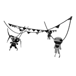 hanging puppet dolls ; black