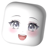 Happy Anime Girl Face