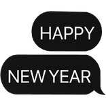 HAPPY NEW YEAR text