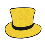 Happy New Yeat 2026 Hat Cartoon Gold Glitter