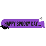 happy spooky day... Text