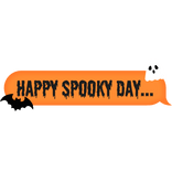 happy spooky day... Text