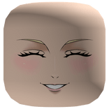 Happy woman with closed eyes and a smile